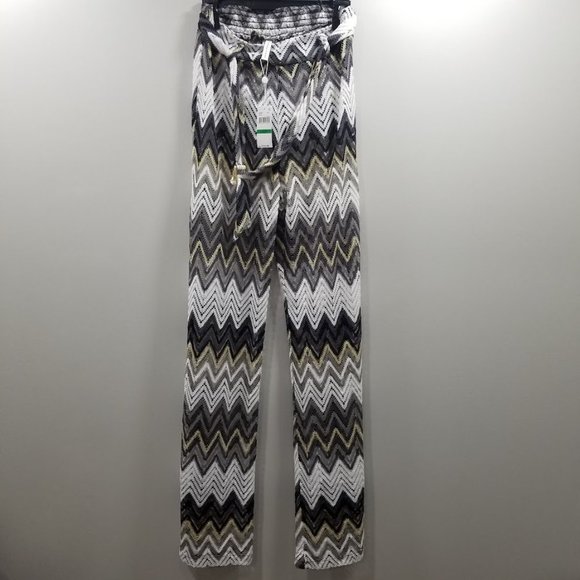 Trina Turk Drift Belted Pointelle Side Slit Cover-up Pants Size Large - Picture 2 of 12